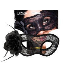 Masque Dentelle Mystique Noir pas cher | Masque Bal Masqué Femme