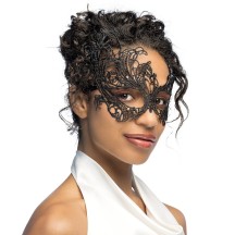 Masque en Dentelle Mascarade Noir pas cher | Masque Bal Masqué