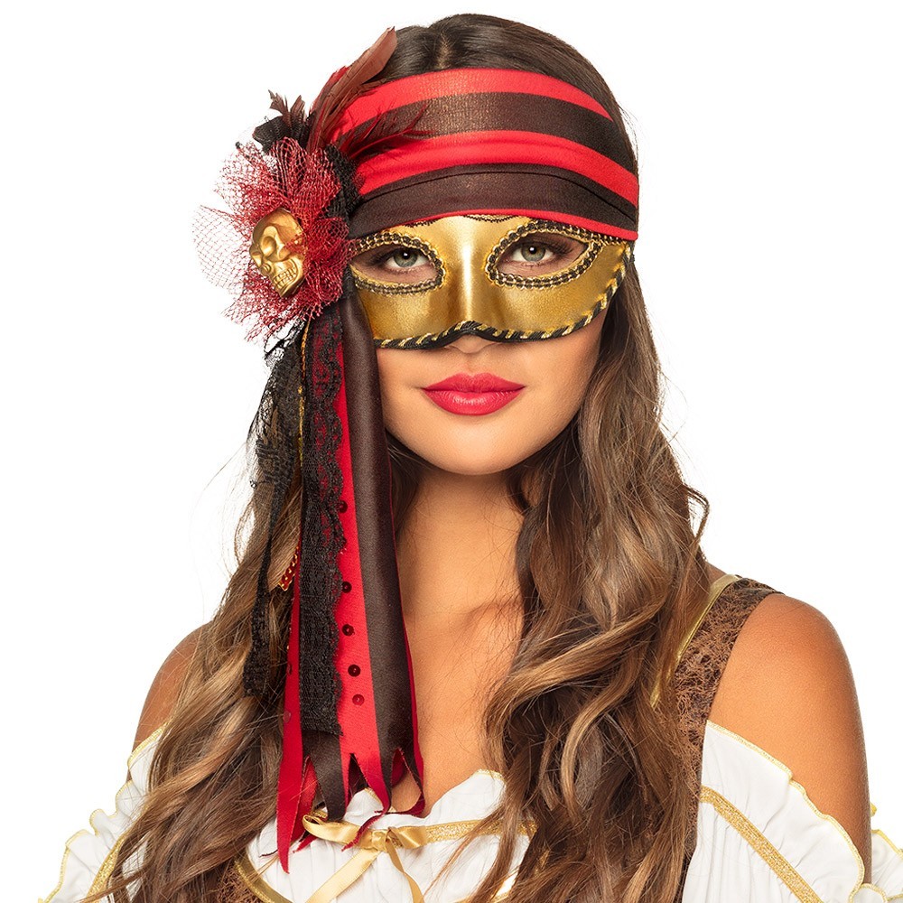 Demi-masque Venice Donna Pirata pas cher | Masque vénitien femme