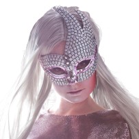 Loup Venice Brillanti rose pas cher | Masque vénitien femme