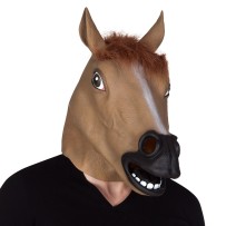 Masque Tête de Cheval en Latex Pas Cher | Déguisement Adulte