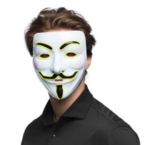 Masque LED Protest Adulte Pas Cher | Masque Lumineux Halloween