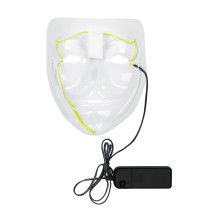 Masque LED Protest Adulte Pas Cher | Masque Lumineux Halloween
