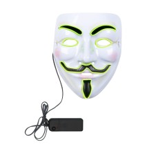 Masque LED Protest Adulte Pas Cher | Masque Lumineux Halloween