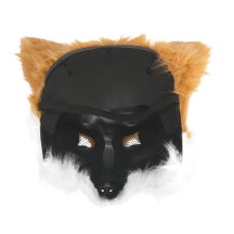 Demi-Masque Peluche Renard Adulte Pas Cher | Masque Animal