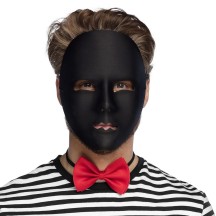 Masque Mime Noir Adulte Pas Cher | Masque Théâtre Halloween