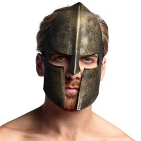 Masque Spartiate adulte effet bronze pas cher