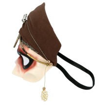 Demi-masque Voyante adulte brun pas cher