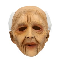 Masque Vieil Homme en latex avec cheveux adulte | Fiesta Factory