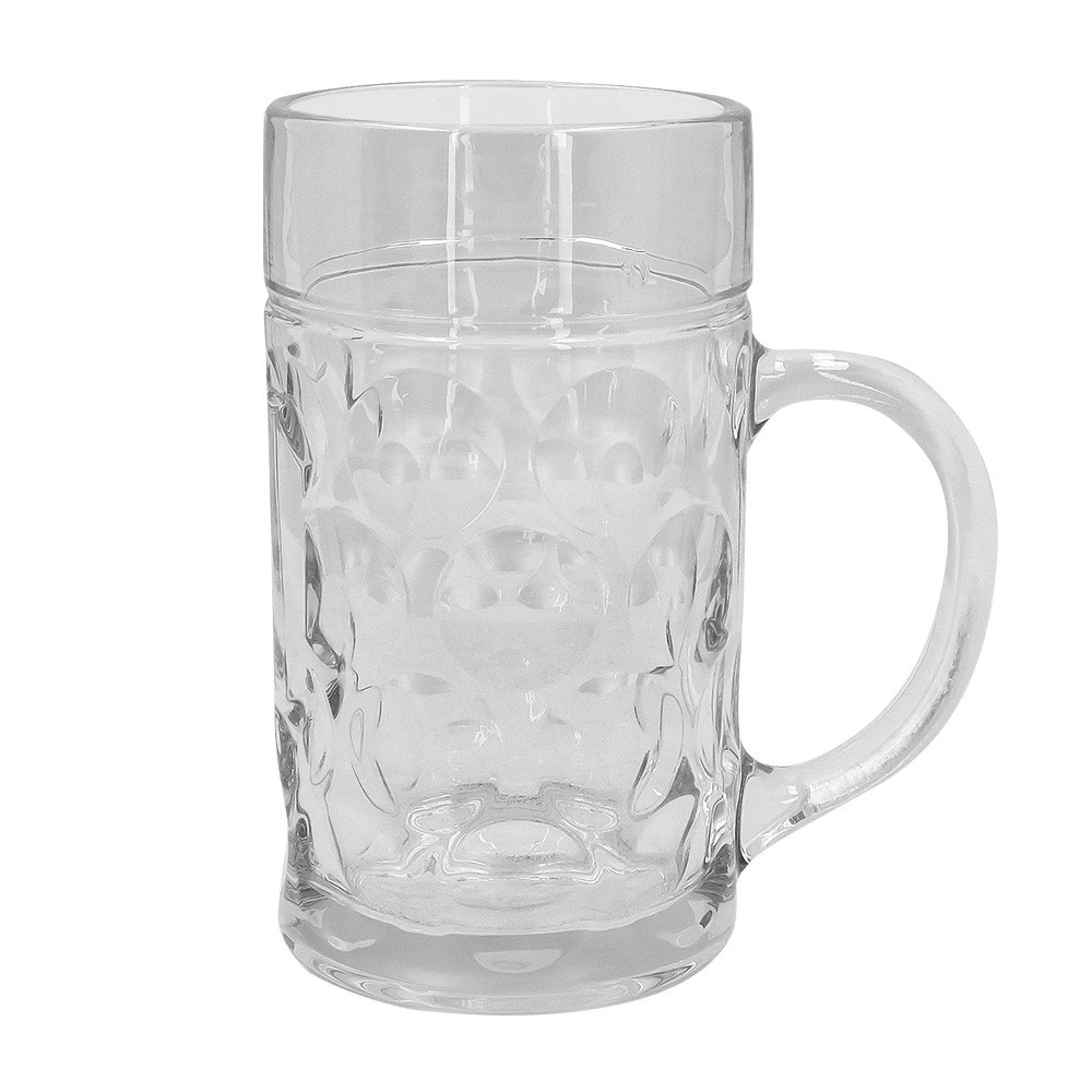 Chope à Bière XXL 1 Litre en Verre Pas Cher