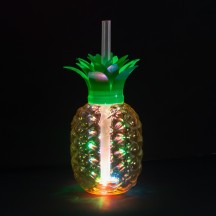 Gobelet LED Ananas 50 cl avec Paille | Gobelet Lumineux