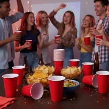 40 gobelets rouges réutilisables 53 cl pas cher – Beer Pong