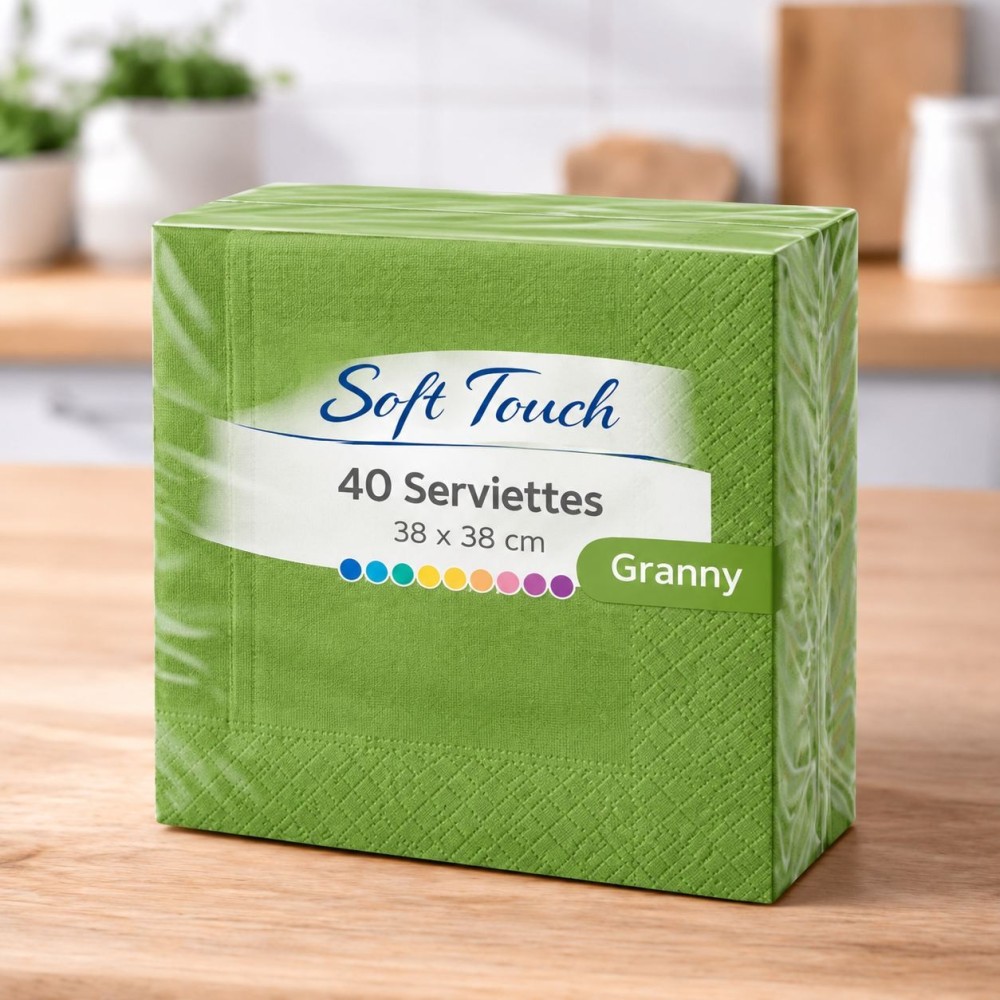 40 Serviettes Soft Touch Granny 38 x 38 cm | Fiesta Factory