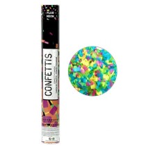 Canon à confettis 40 cm papier fluo | Fiesta Factory