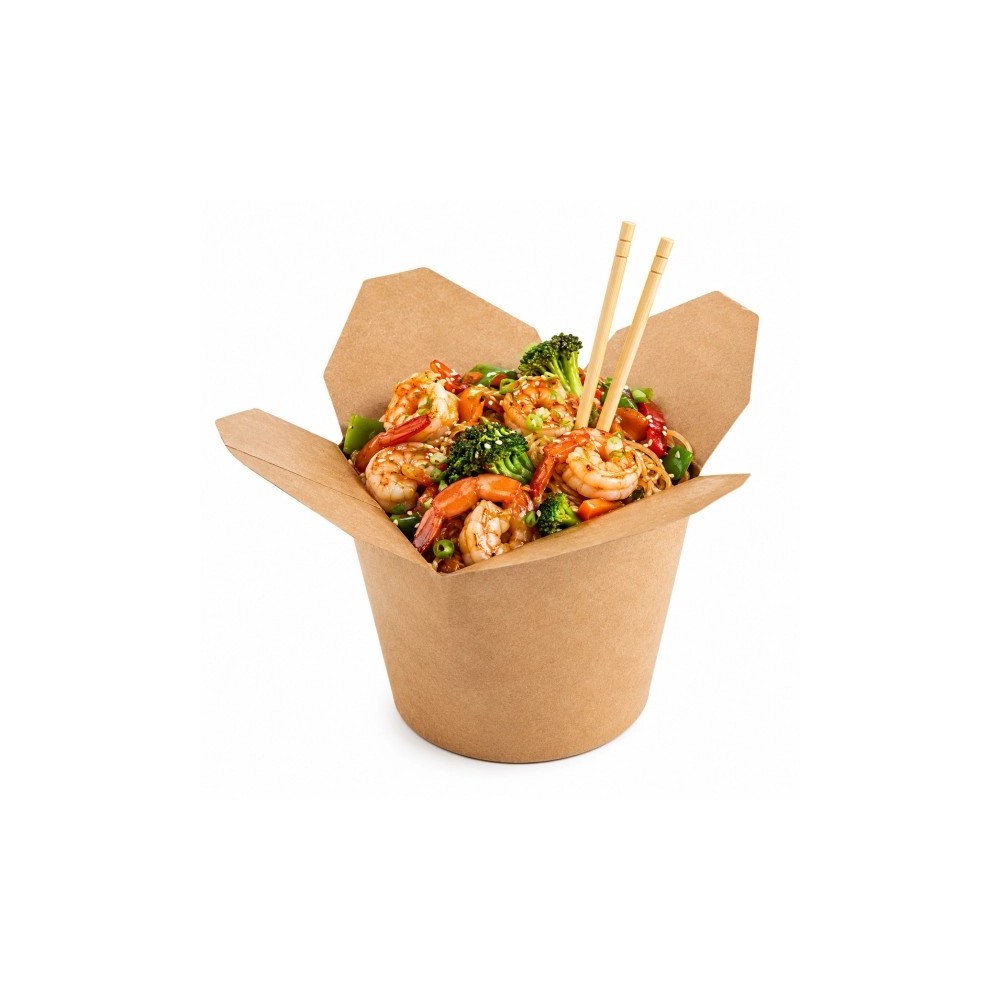 Pot à pâtes kraft brun 780 ml | Fiesta Factory