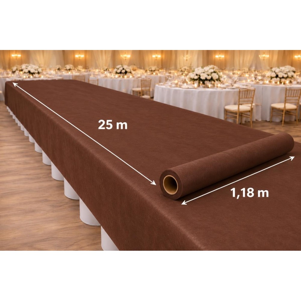 Nappe Spunbond Chocolat 25 m × 1,18 m pas cher