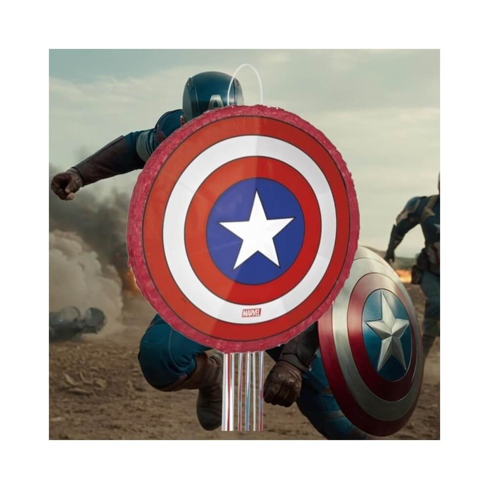 Piñata à Tirer Captain America Bouclier 45 cm - U66377 - Piñatas