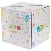 Urne anniversaire blanche