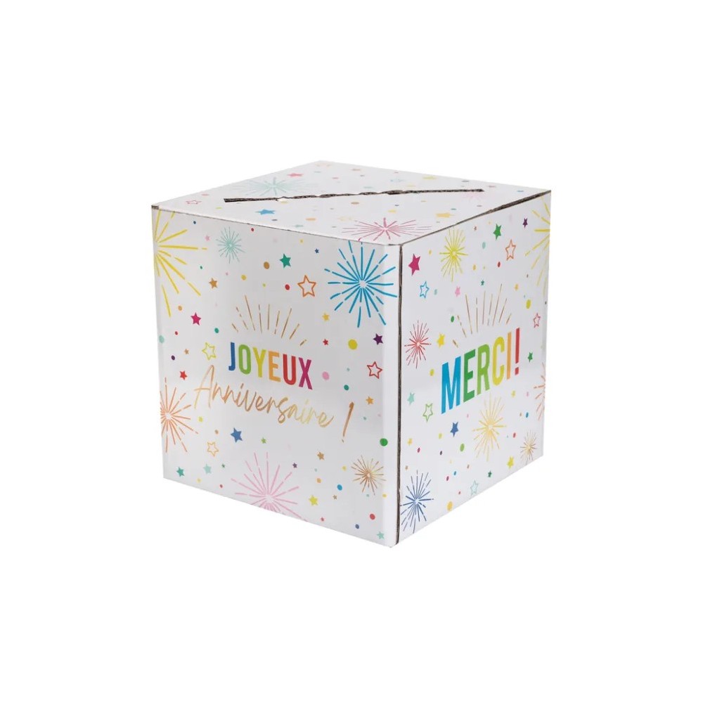 Urne anniversaire blanche