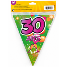 Guirlande fanions anniversaire 30 ans – 7 m