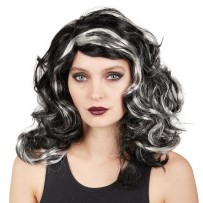 Perruque de sorcière noir et gris - 22174 - Perruques