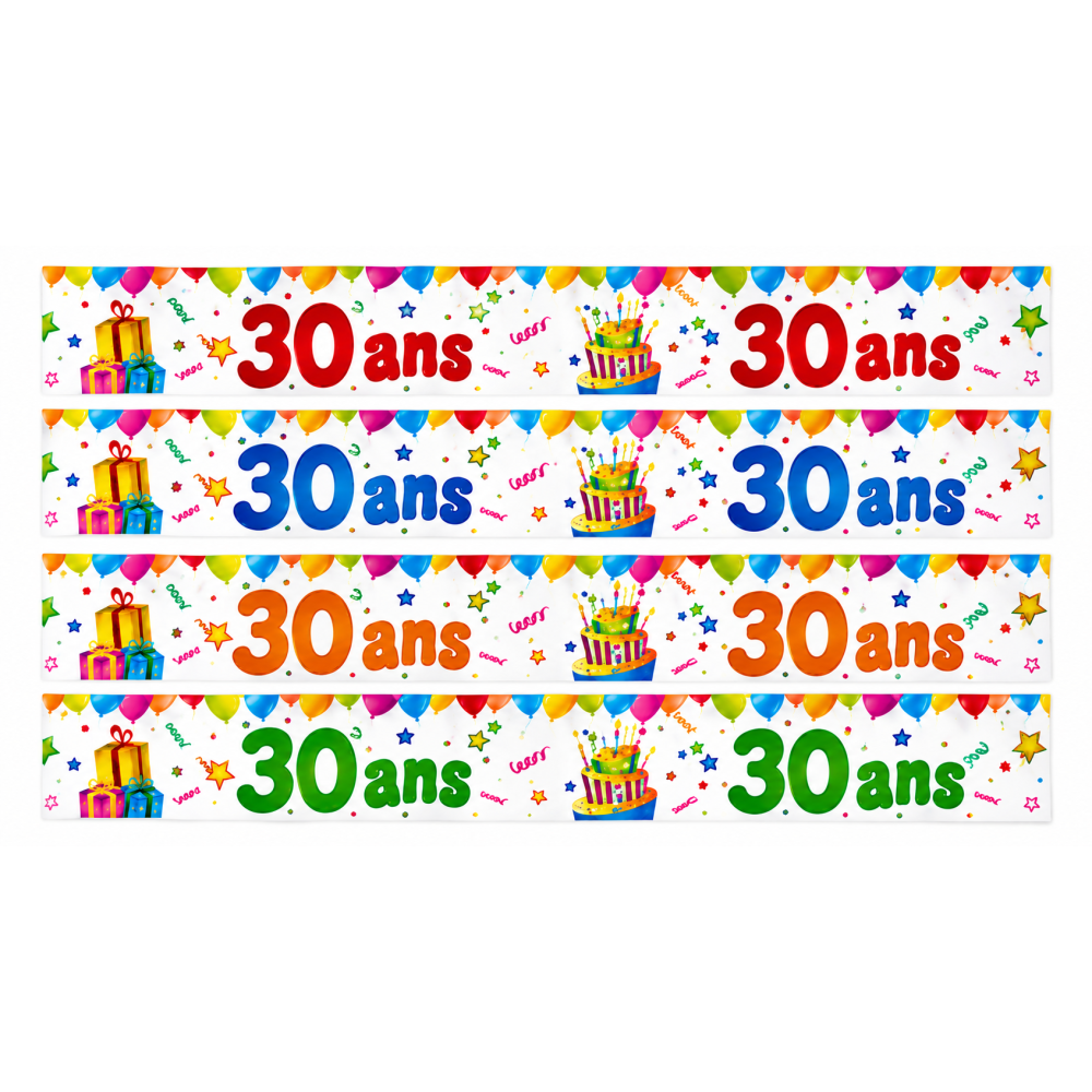 Banderole Anniversaire 30 Ans | Fiesta Factory