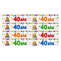 Banderole Anniversaire 40 Ans | Fiesta Factory