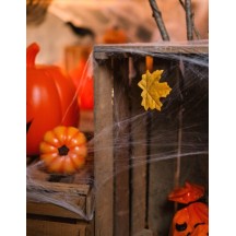 Toile d'araignée blanche 100 g Halloween avec araignées
