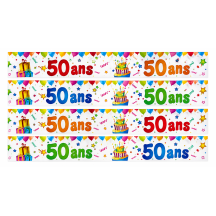 Banderole Anniversaire 50 Ans | Fiesta Factory