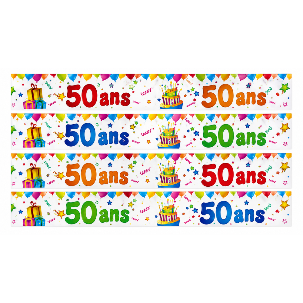 Banderole Anniversaire 50 Ans | Fiesta Factory