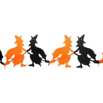Guirlande papier Sorcière Halloween 300 cm | Fiesta Factory