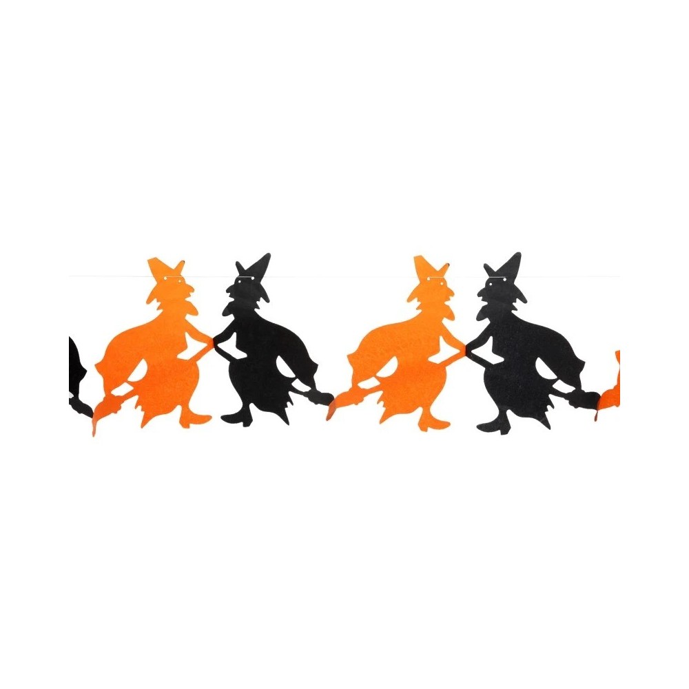 Guirlande papier Sorcière Halloween 300 cm | Fiesta Factory