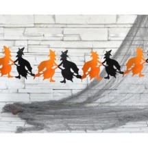 Guirlande papier Sorcière Halloween 300 cm | Fiesta Factory