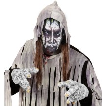 Masque Halloween Gris Poussière de Zombie | Fiesta Factory