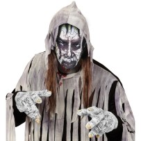Masque Halloween Gris Poussière de Zombie | Fiesta Factory