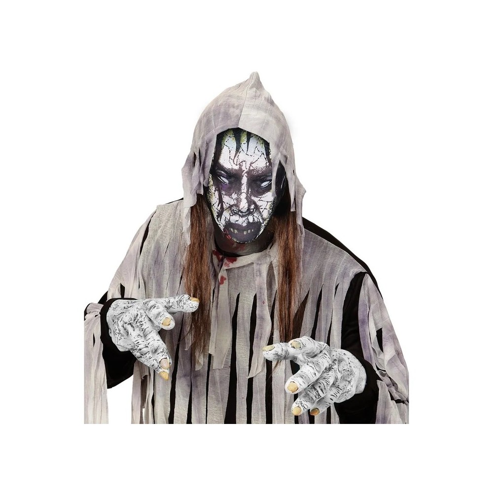 Masque Halloween Gris Poussière de Zombie | Fiesta Factory