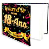 Livre d'or anniversaire 18 ans pas cher |FIESTA FACTORY