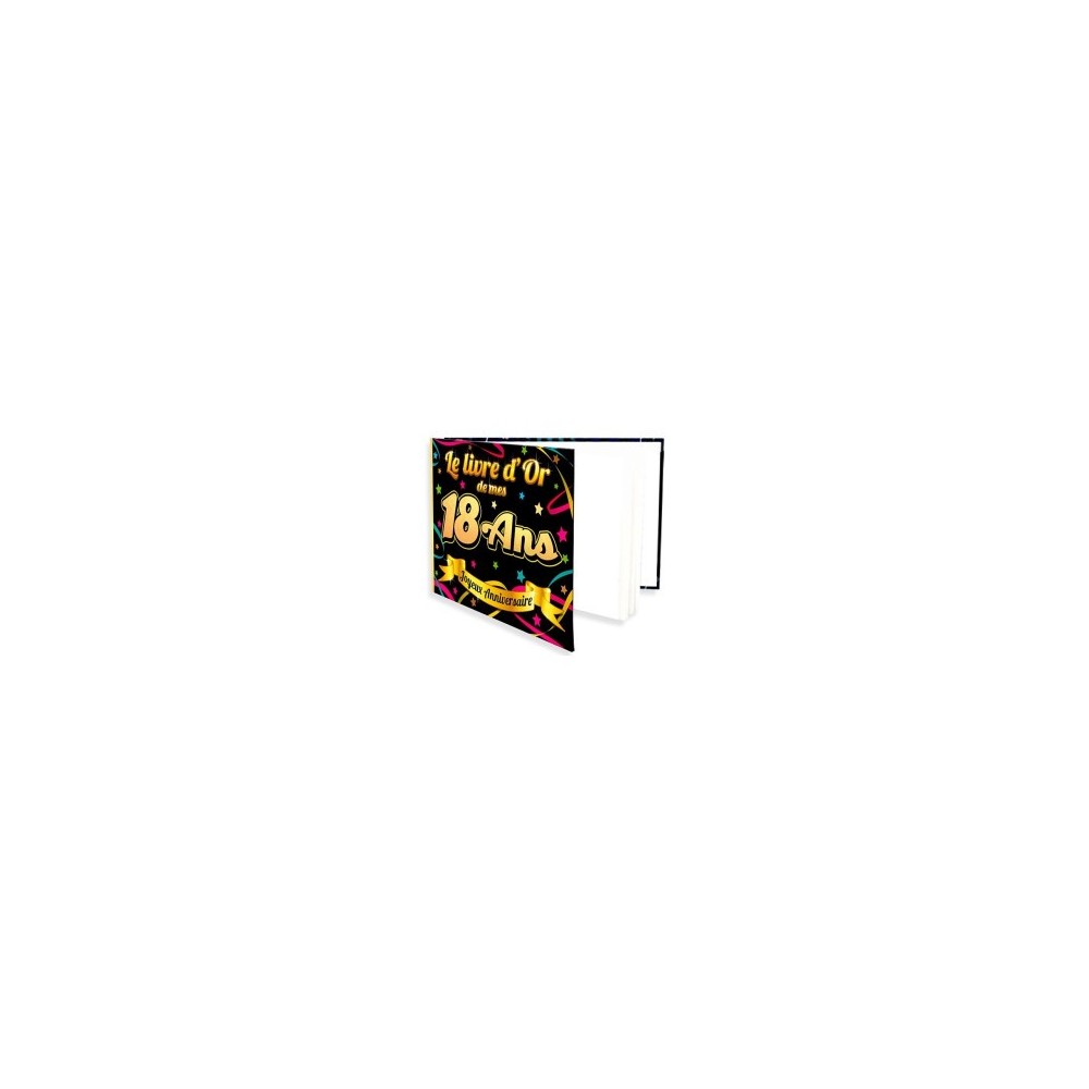 Livre d'or anniversaire 18 ans pas cher |FIESTA FACTORY