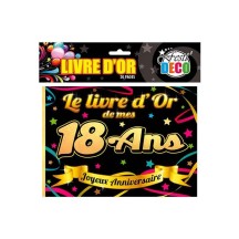 Livre d'or anniversaire 18 ans pas cher |FIESTA FACTORY