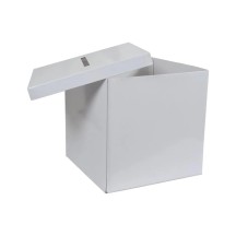 Urne en carton blanc brillant pas cher | FIESTA FACTORY