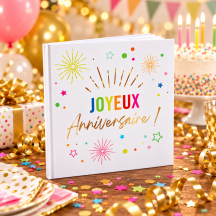 Livre d’Or Joyeux Anniversaire | Fiesta Factory