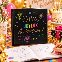Livre d'Or Anniversaire Festicolor Noir