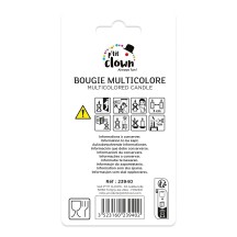 Bougie Anniversaire Multicolore Chiffre 0 | Fiesta Factory