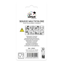 Bougie Anniversaire Multicolore Chiffre 1 | Fiesta Factory