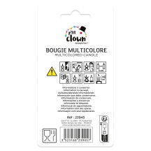 Bougie Anniversaire Multicolore Chiffre 5 | Fiesta Factory
