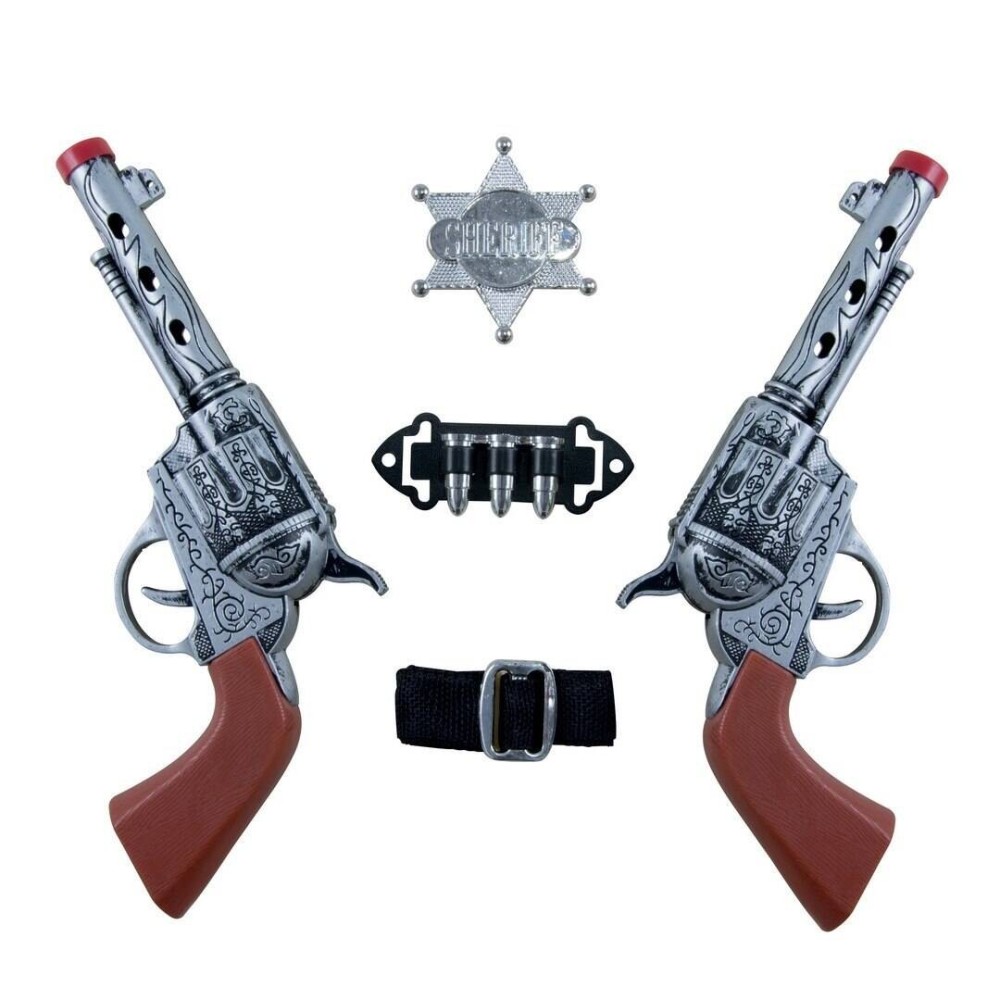 Set Cowboy Double Revolver – Accessoire Western | Fiesta Factory