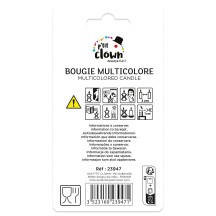 Bougie Anniversaire Multicolore Chiffre 7 | Fiesta Factory