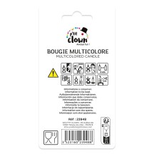 Bougie Anniversaire Multicolore Chiffre 8 | Fiesta Factory