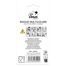 Bougie Anniversaire Multicolore Chiffre 9 | Fiesta Factory