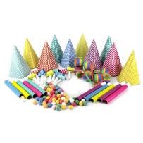 Boîte Cotillons 10 Personnes HAPPY COLOR 2 - 21400HC2 - Cotillons